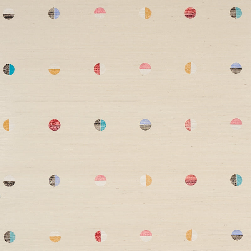 Order 5012440 Joshua Tree Hand Printed Sisal Multi On Ivory Schumacher Wallpaper