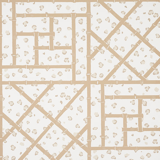 Acquire 5012563 Fancy Beast Sand Schumacher Wallpaper