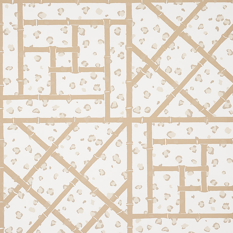 Acquire 5012563 Fancy Beast Sand Schumacher Wallpaper