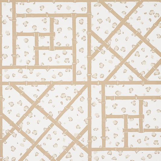 Acquire 5012563 Fancy Beast Sand Schumacher Wallpaper