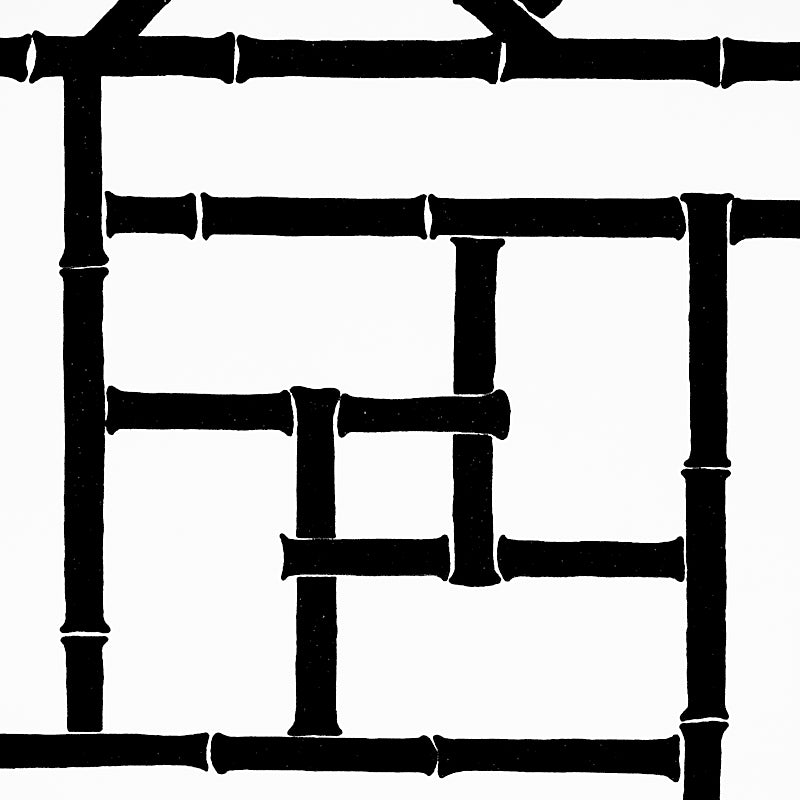 5012572 | Trellis, Black - Schumacher Wallcovering