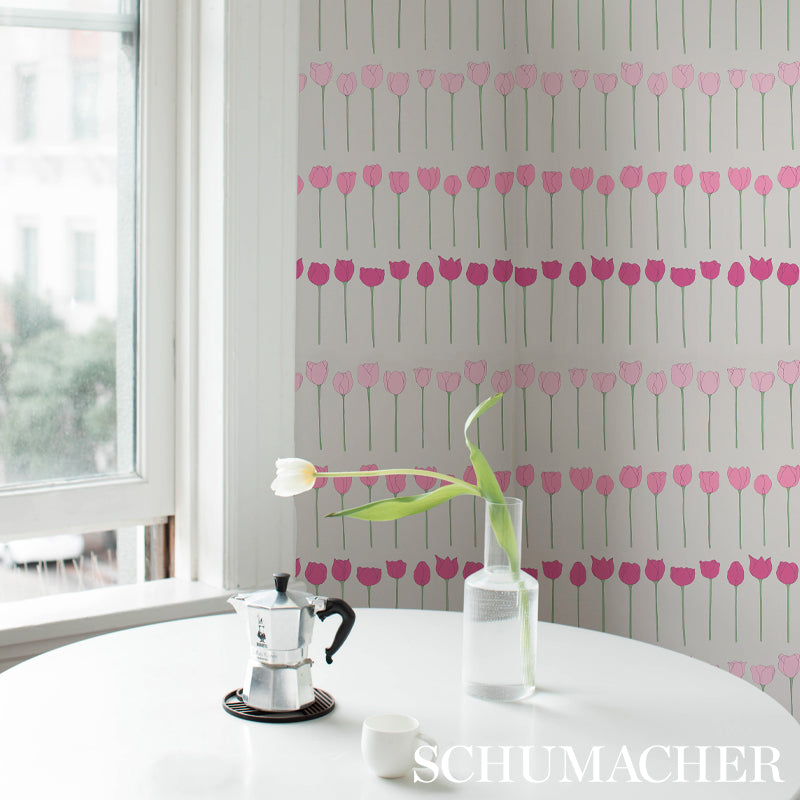 Find 5012581 Edie Pink Ladies Schumacher Wallpaper