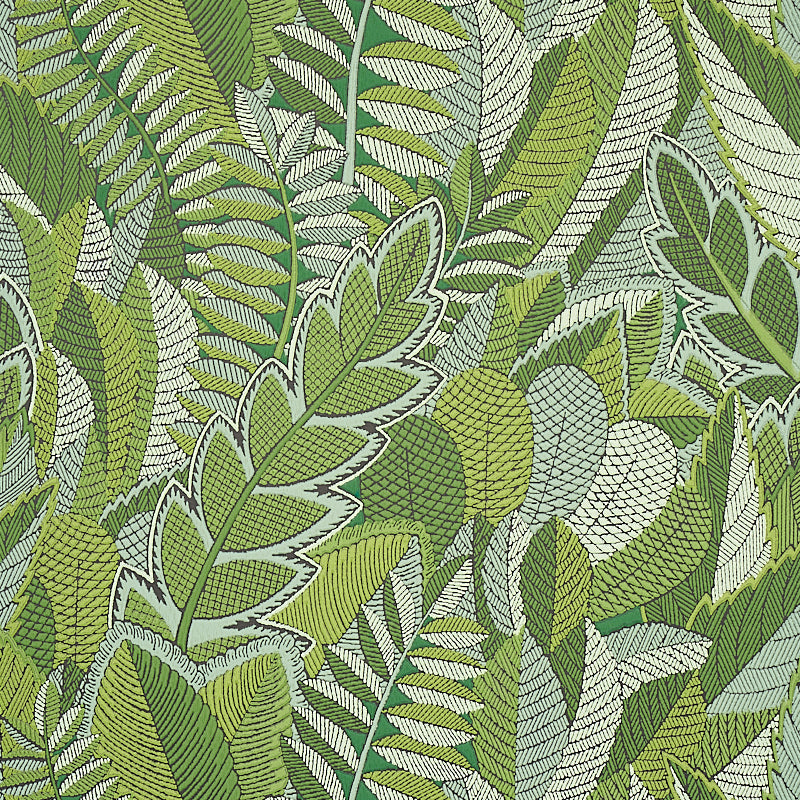 View 5012661 Japura Forest Green Schumacher Wallpaper