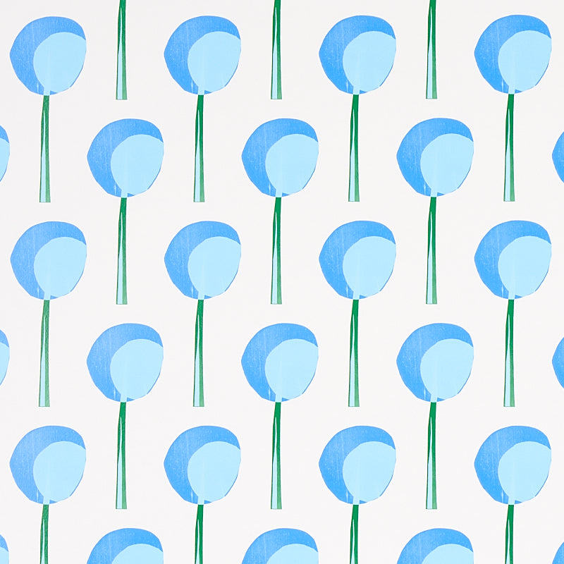 Select 5012701 Topiary Bluebell Schumacher Wallpaper