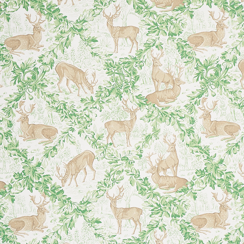 Select 5012731 Woburn Meadow Forest Schumacher Wallpaper