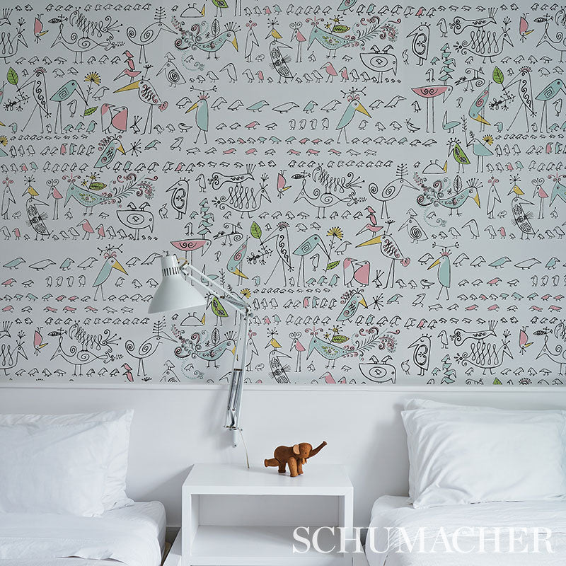 Aviary | Peel & Stick Wallpaper | Astek Home