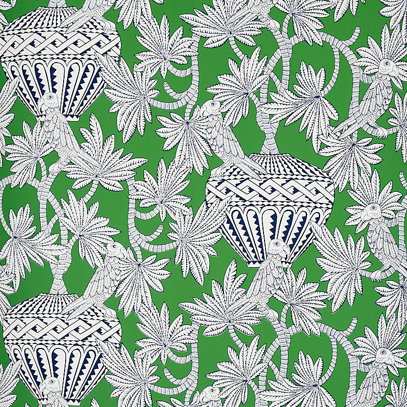 Select 5012821 Santarem Green Schumacher Wallpaper
