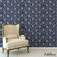 Select 5012831 Floralia Sisal Indigo Schumacher Wallpaper