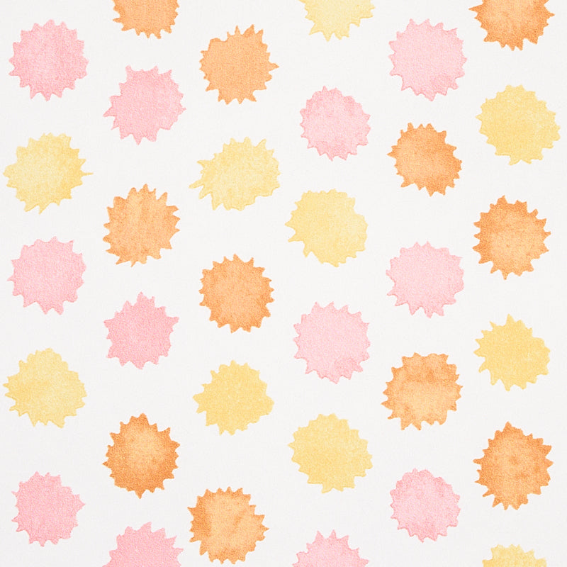 Order 5013101 Mini Bursts Yellow and Pink Schumacher Wallpaper