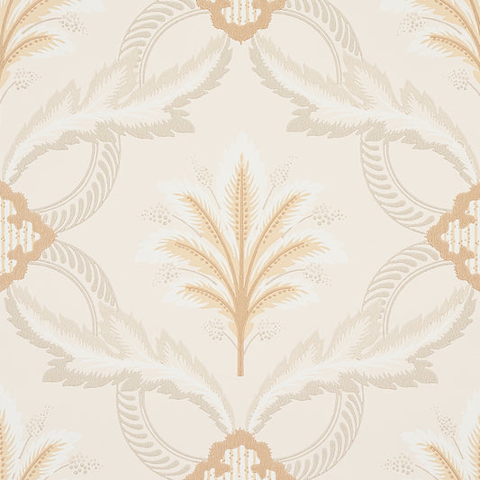 Acquire 5013151 Front Waltz Grey and Gold Schumacher Wallpaper