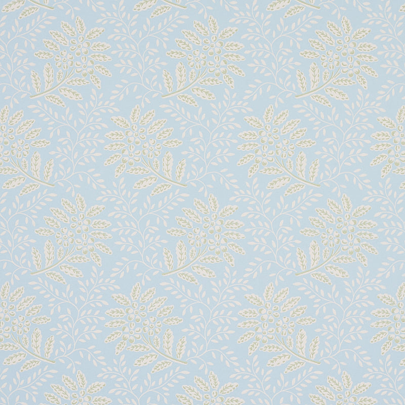 Shop 5013171 Secret Garden Light Blue Schumacher Wallpaper