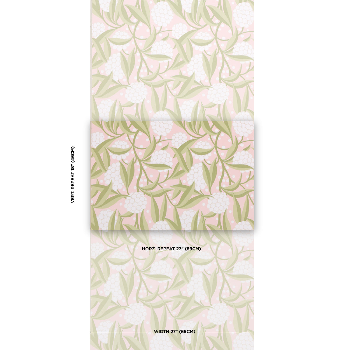 Purchase 5013330 | Rubus, Blush - Schumacher Wallpaper