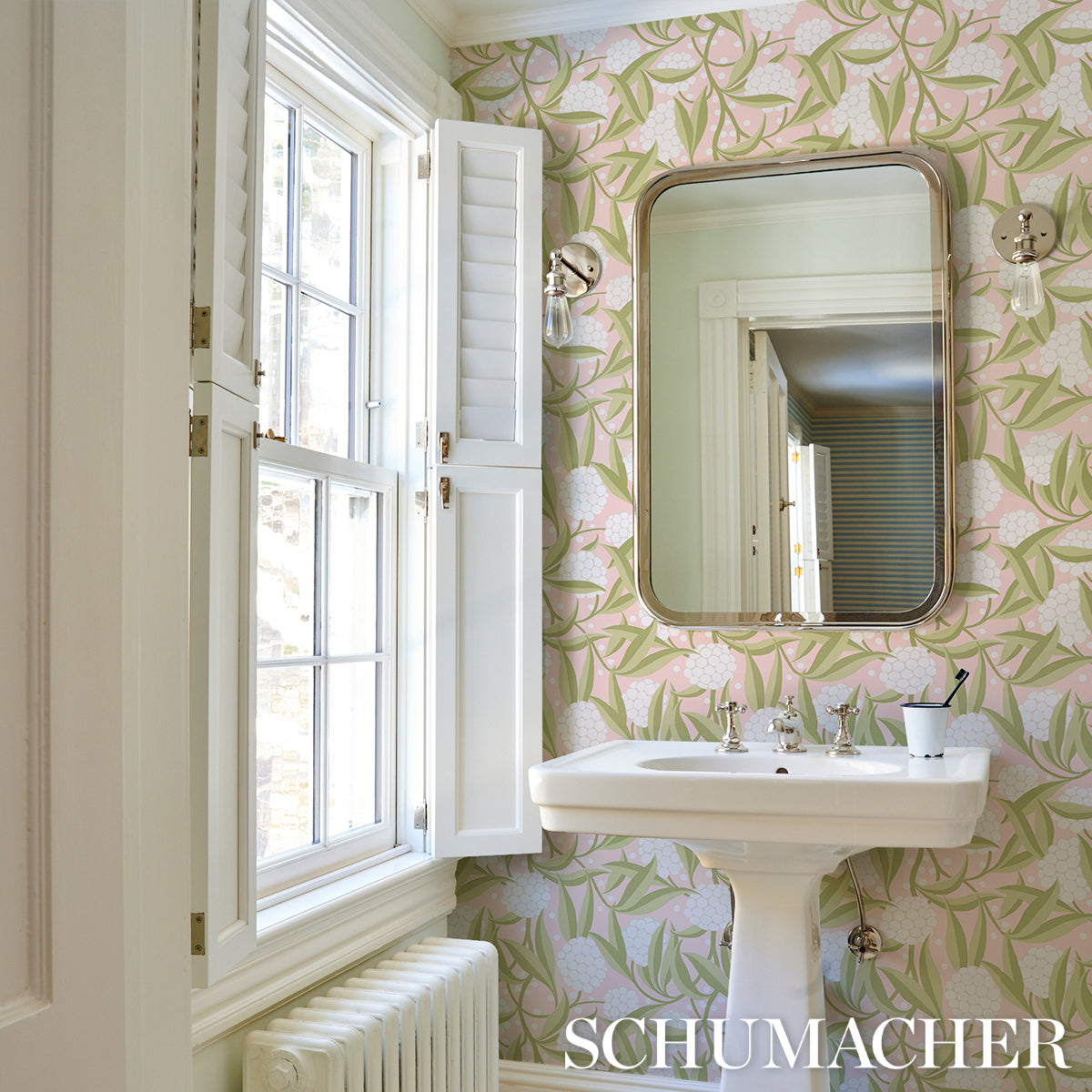 Purchase 5013330 | Rubus, Blush - Schumacher Wallpaper