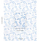 Purchase 5013841 | Bouquet Toss, Afternoon Blue - Schumacher Wallpaper