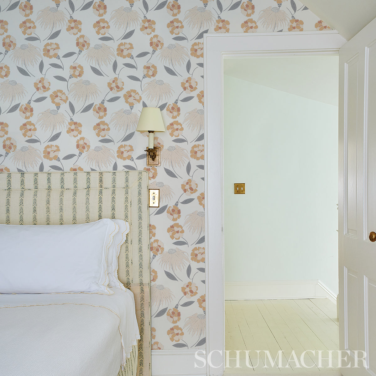 Purchase 5013842 | Bouquet Toss, Toast - Schumacher Wallpaper