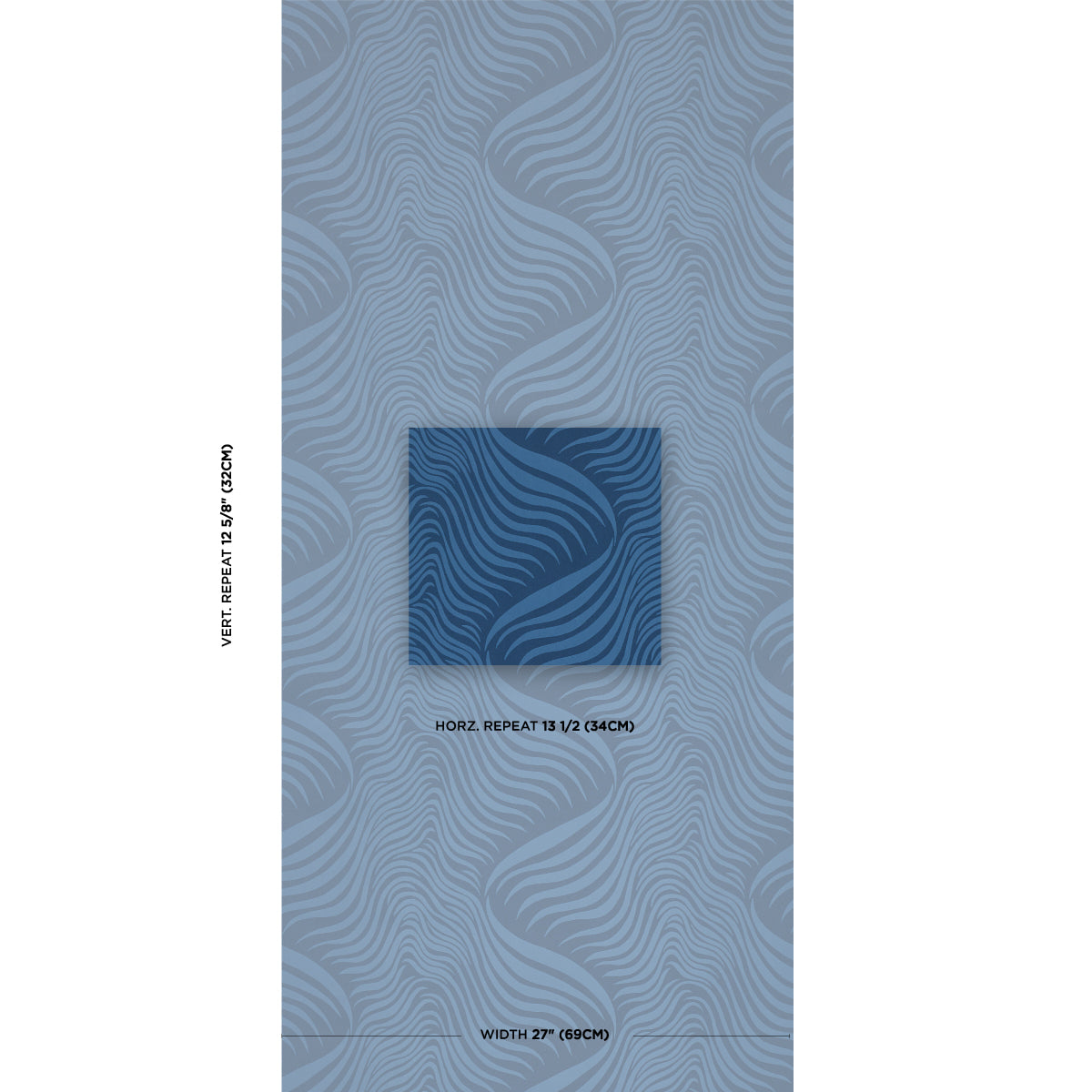 Purchase 5014152 | Sauvage, Navy - Schumacher Wallpaper