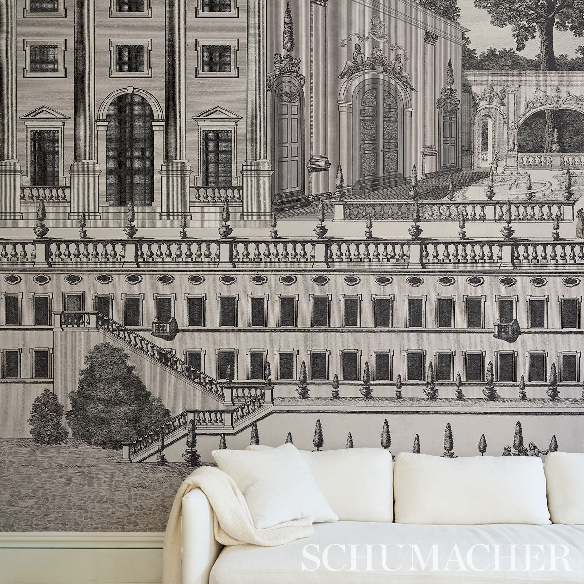 Purchase 5014301 Piazza Firenze Panel Set, Grisaille by Wallpaper5