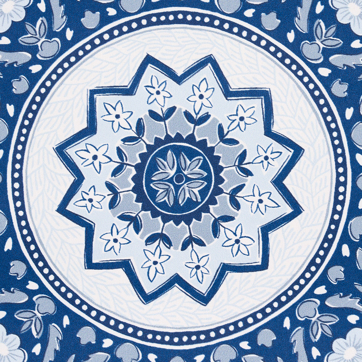 Purchase 5014360 Montecito Medallion, Indigo by Wallpaper2