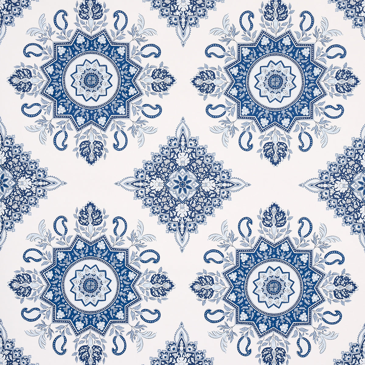 Purchase 5014360 Montecito Medallion, Indigo by Wallpaper