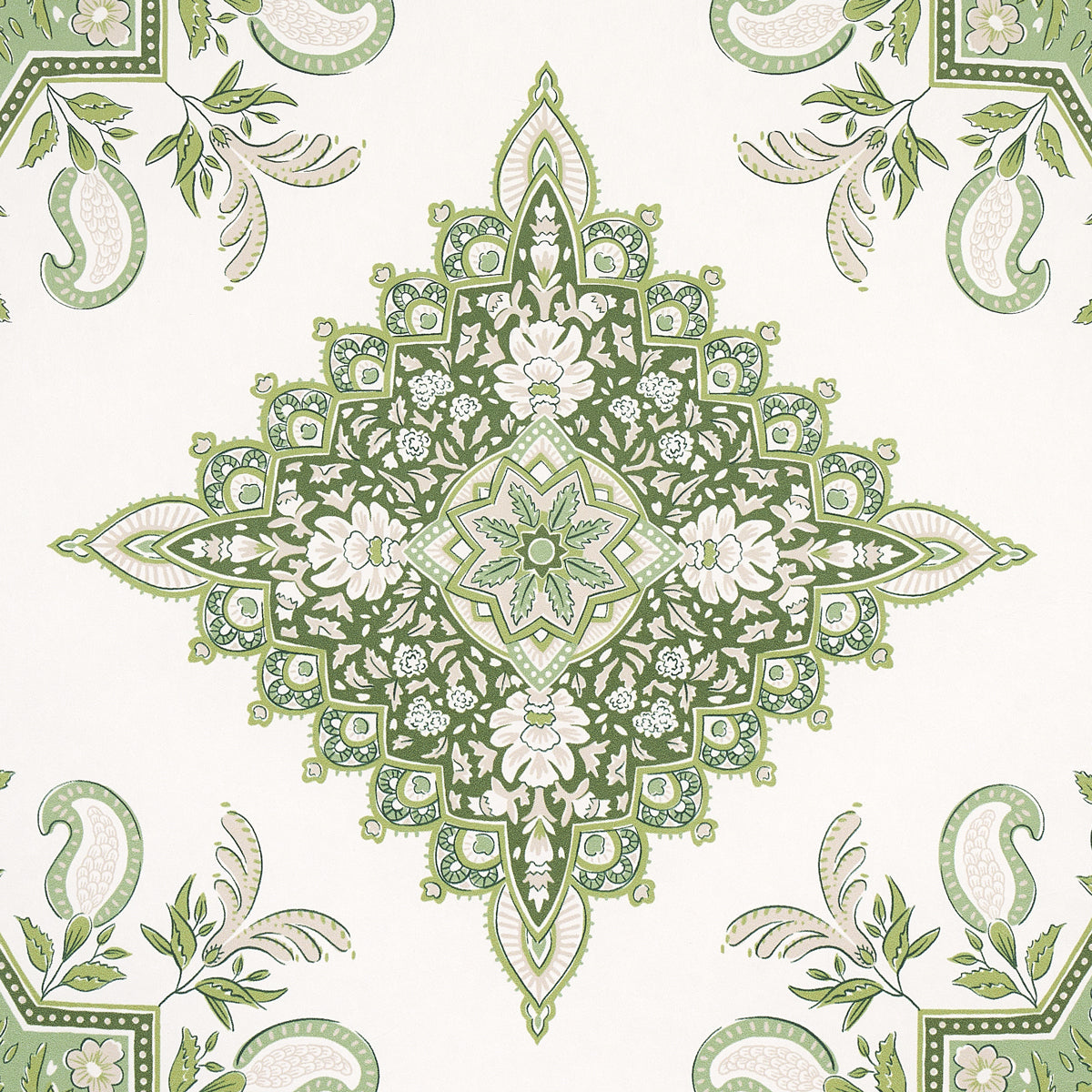 Purchase 5014361 Montecito Medallion, Leaf Green by Wallpaper1