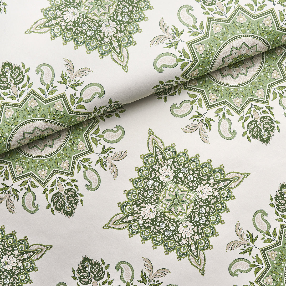 Purchase 5014361 Montecito Medallion, Leaf Green by Wallpaper3