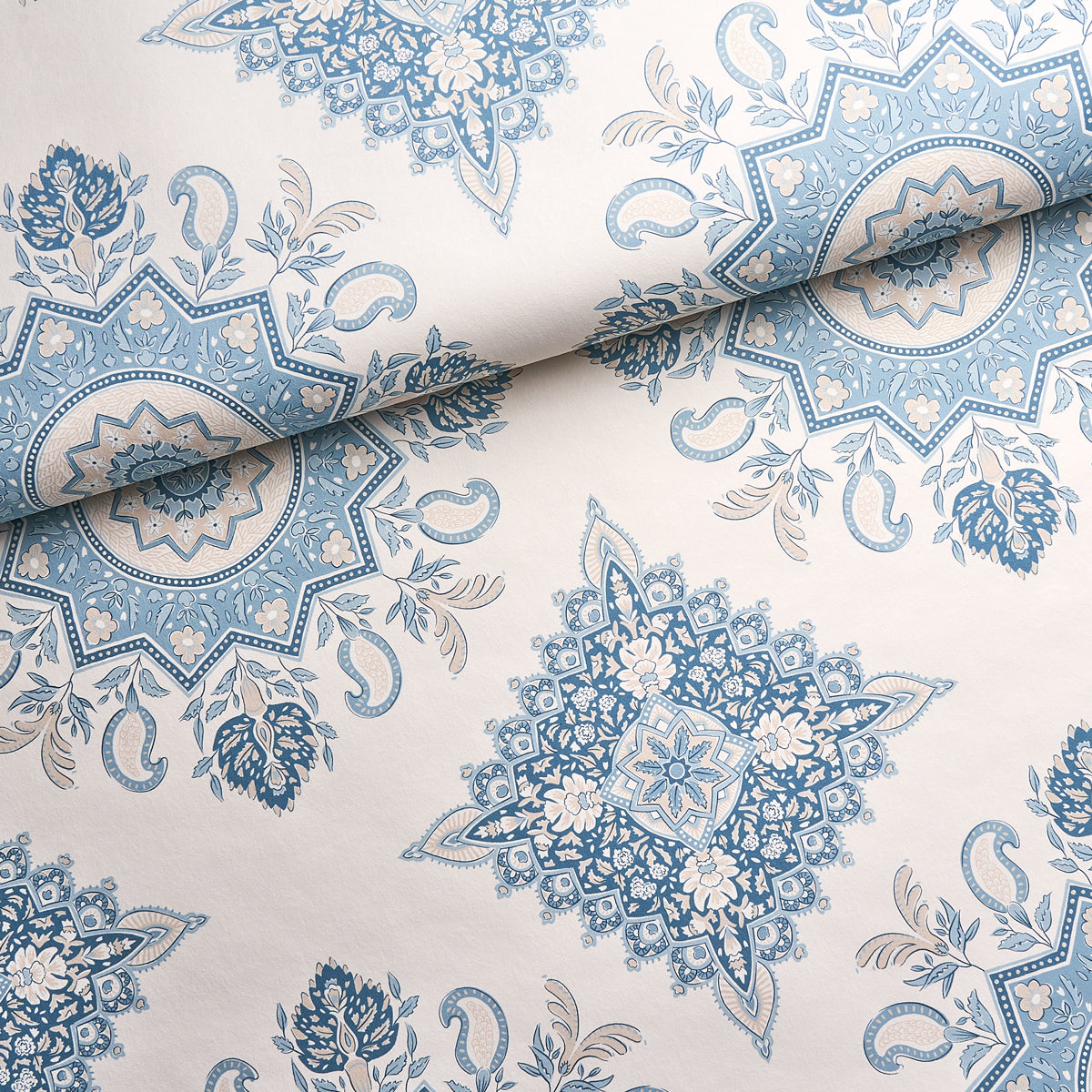 Purchase 5014362 Montecito Medallion, China Blue by Wallpaper3