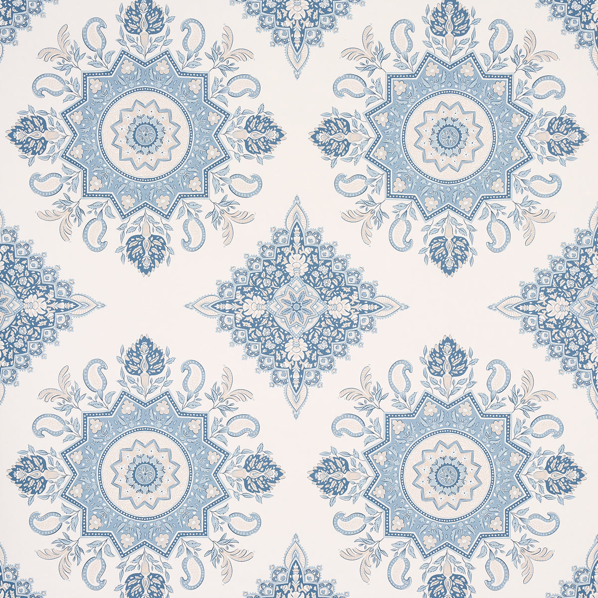 Purchase 5014362 Montecito Medallion, China Blue by Wallpaper