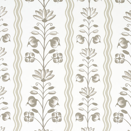 Purchase 5014382 | Delft Waves, Neutral - Schumacher Wallpaper