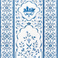 Purchase 5014420 | Mughal Garden Panel B, Blue - Schumacher Wallpaper