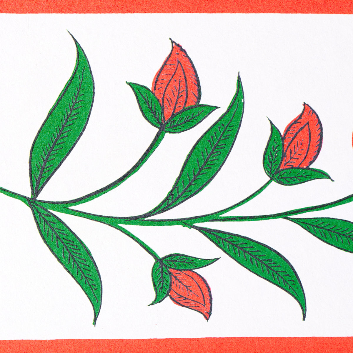 Purchase 5014440 | Royal Poppy Panel B, Red - Schumacher Wallpaper