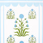 Purchase 5014441 | Royal Poppy Panel B, Blue - Schumacher Wallpaper