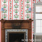 Purchase 5014450 | Poppy Stripes, Red - Schumacher Wallpaper