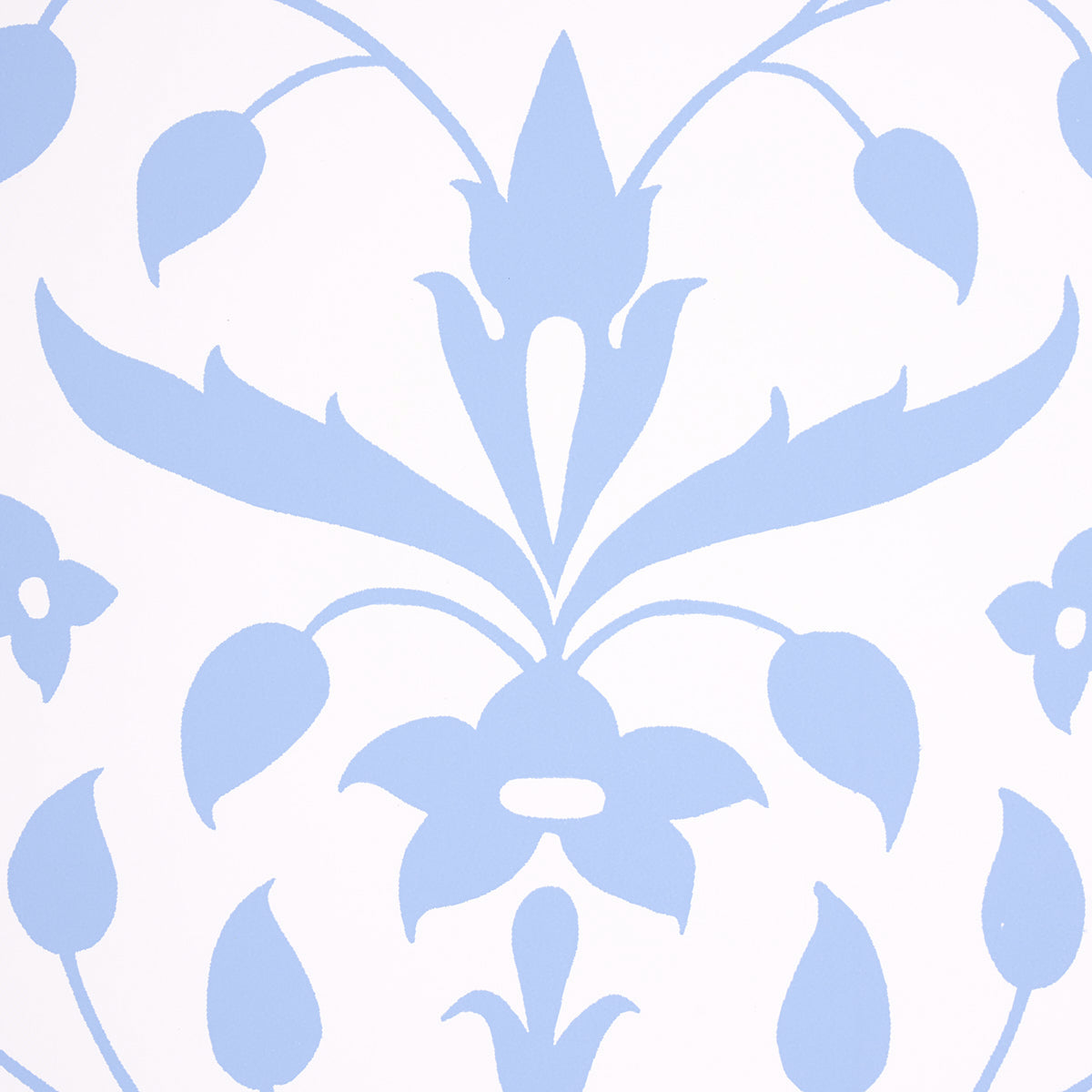 Purchase 5014460 | Jaipur Mughal Flower, Blue - Schumacher Wallpaper