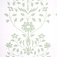 Purchase 5014461 | Jaipur Mughal Flower, Green - Schumacher Wallpaper
