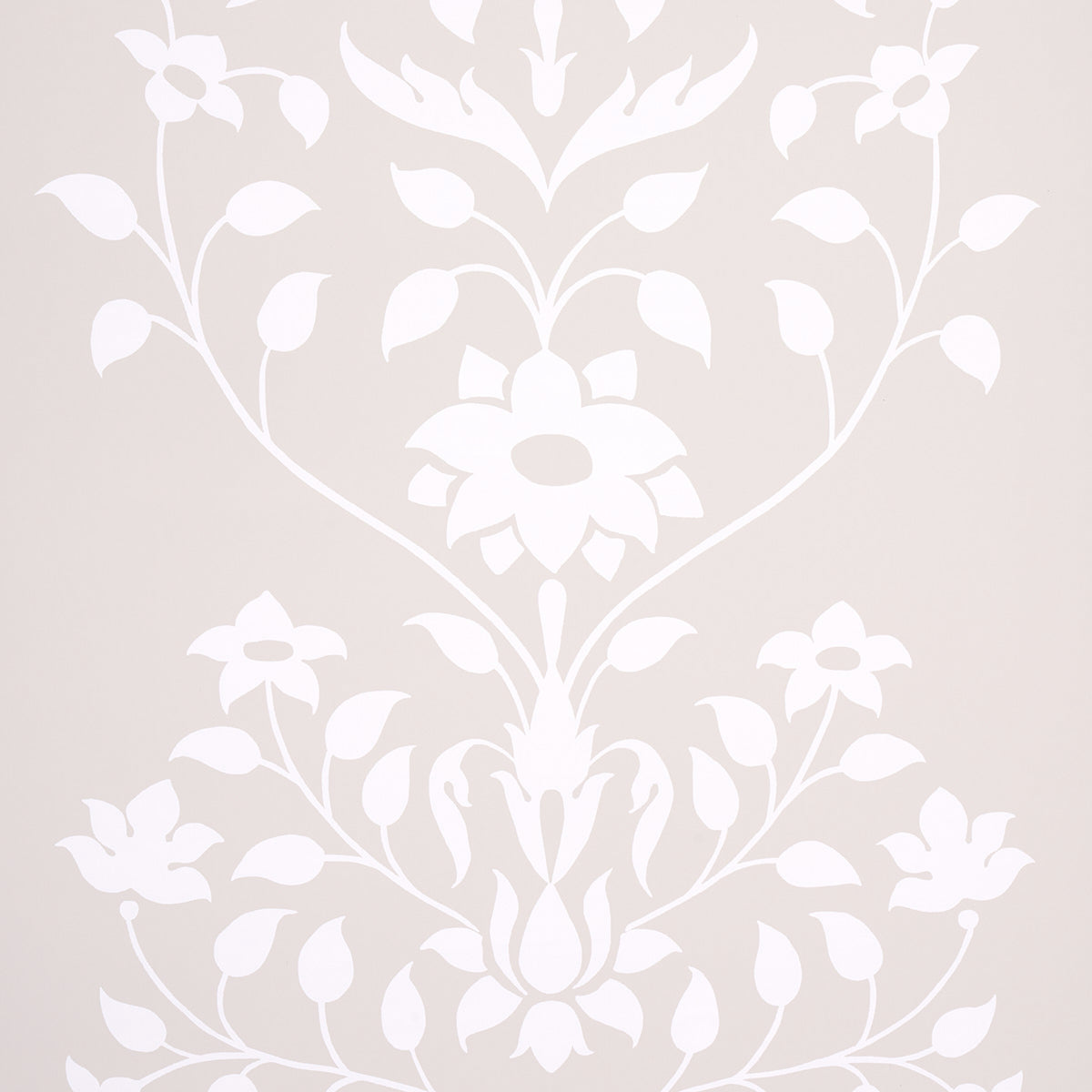 Purchase 5014462 | Jaipur Mughal Flower, Neutral - Schumacher Wallpaper