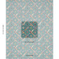 5014490 | Grotto Treillage, Multi On Teal - Schumacher Wallpaper