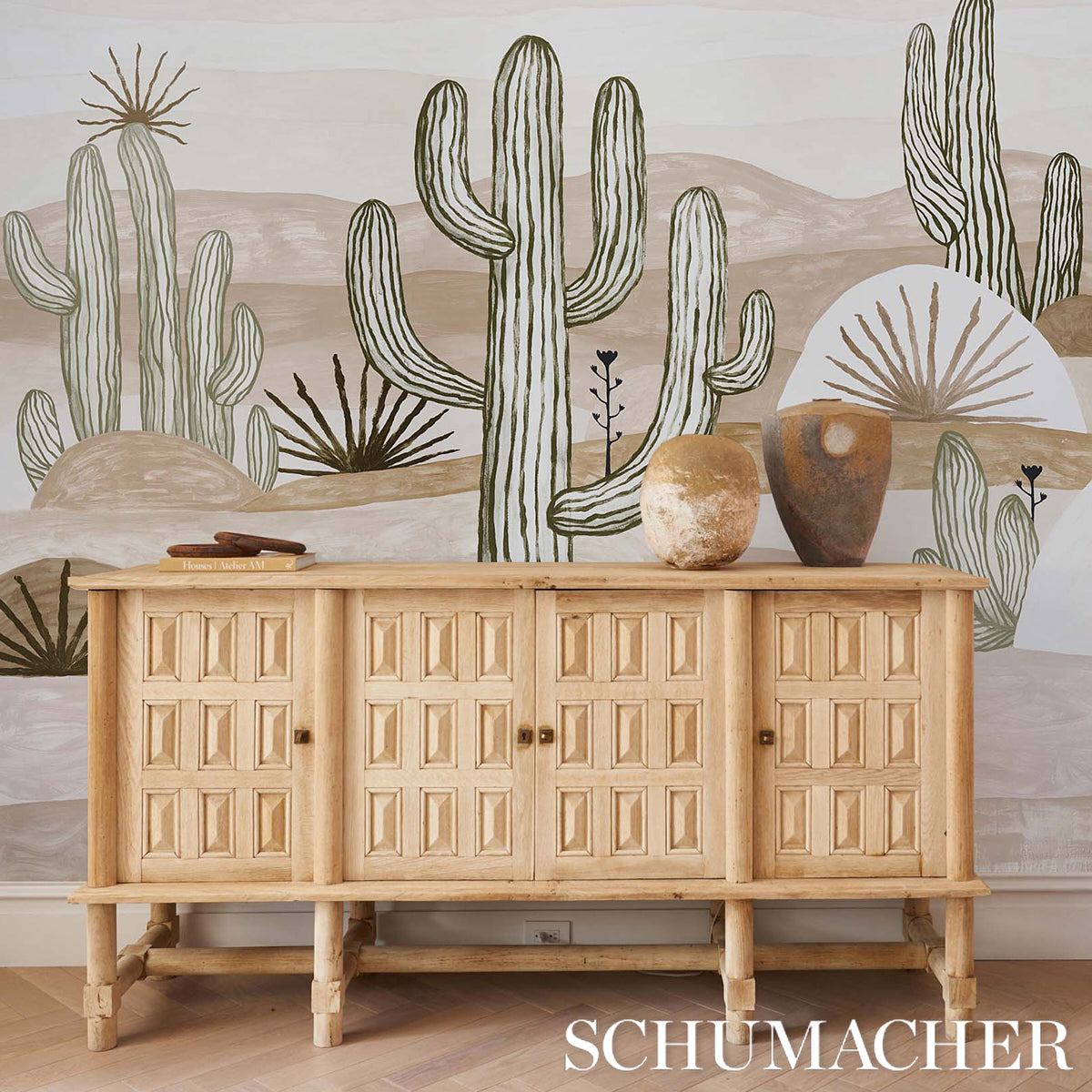 5014611 | Desert Scape Panel Set, Mojave - Schumacher Wallpaper