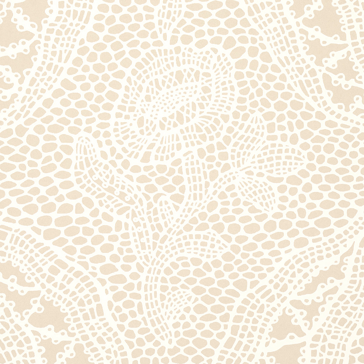 Purchase 5014721 | Cosette Lace, Sand - Schumacher Wallpaper