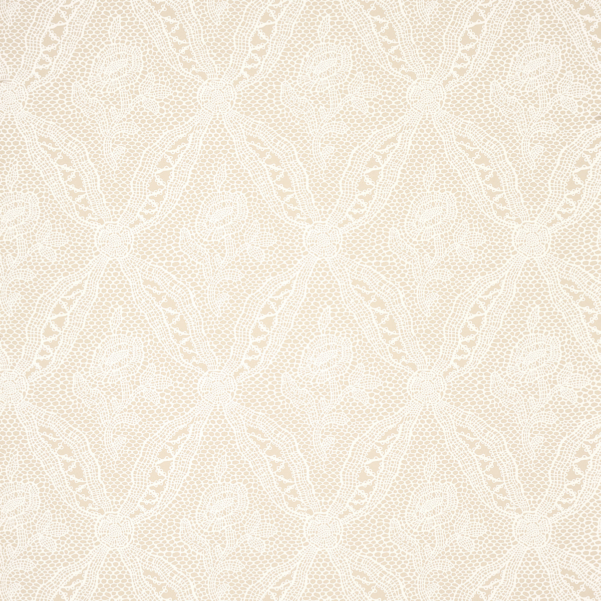 Purchase 5014721 | Cosette Lace, Sand - Schumacher Wallpaper