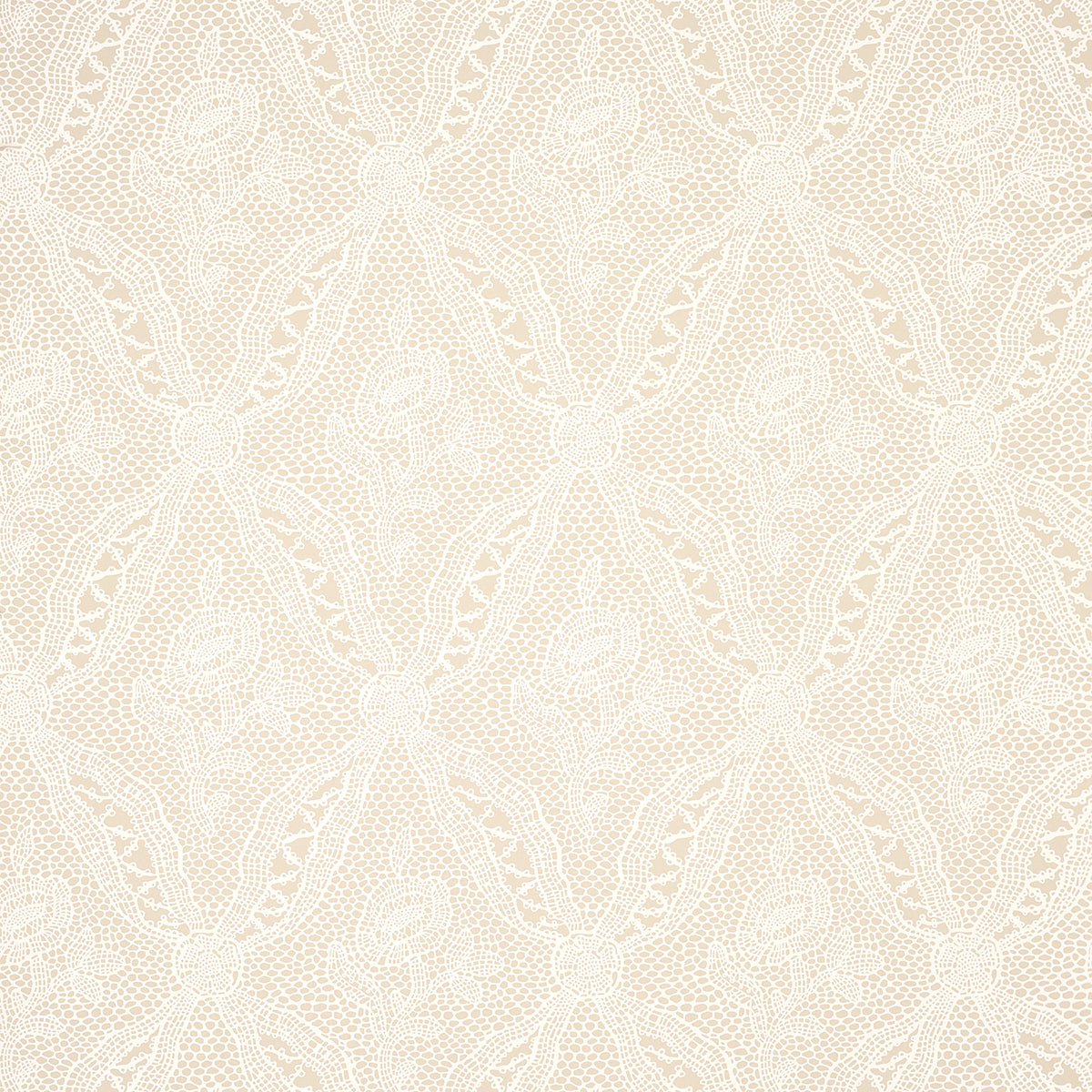 Purchase 5014721 | Cosette Lace, Sand - Schumacher Wallpaper