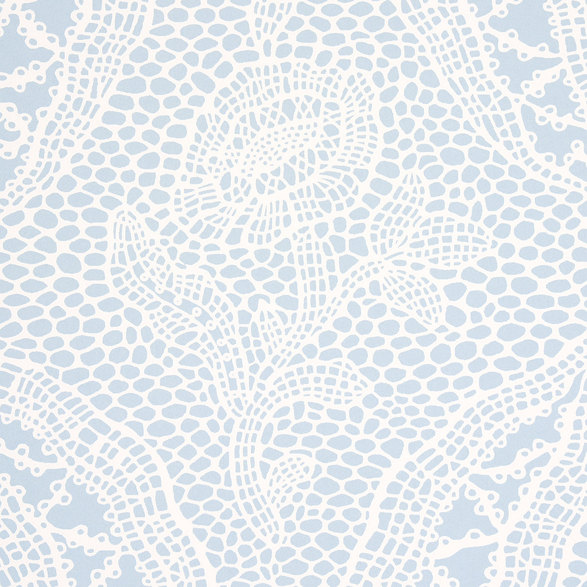 Purchase 5014722 | Cosette Lace, Cornflower - Schumacher Wallpaper