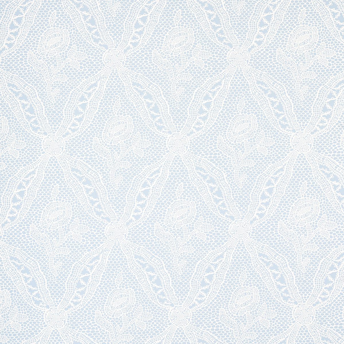 Purchase 5014722 | Cosette Lace, Cornflower - Schumacher Wallpaper