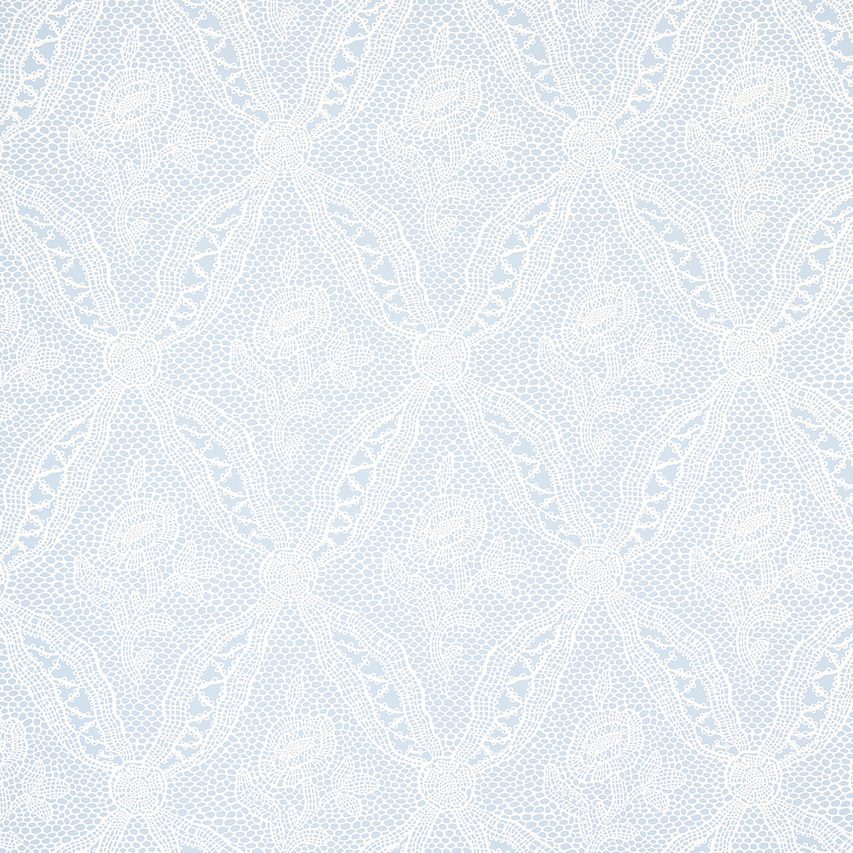 Purchase 5014722 | Cosette Lace, Cornflower - Schumacher Wallpaper