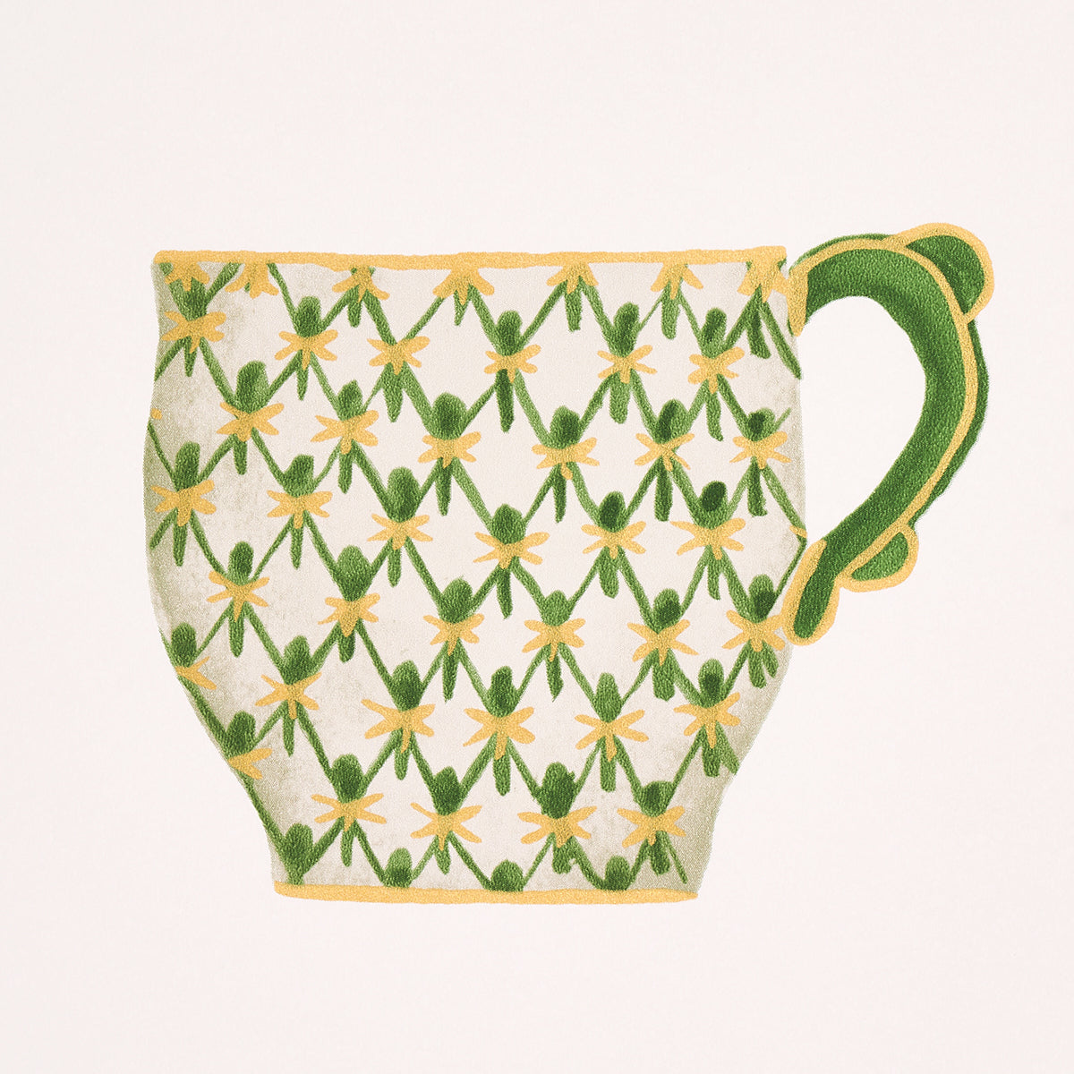 Purchase 5014781 | Onie'S Teacups, Spring Green - Schumacher Wallpaper