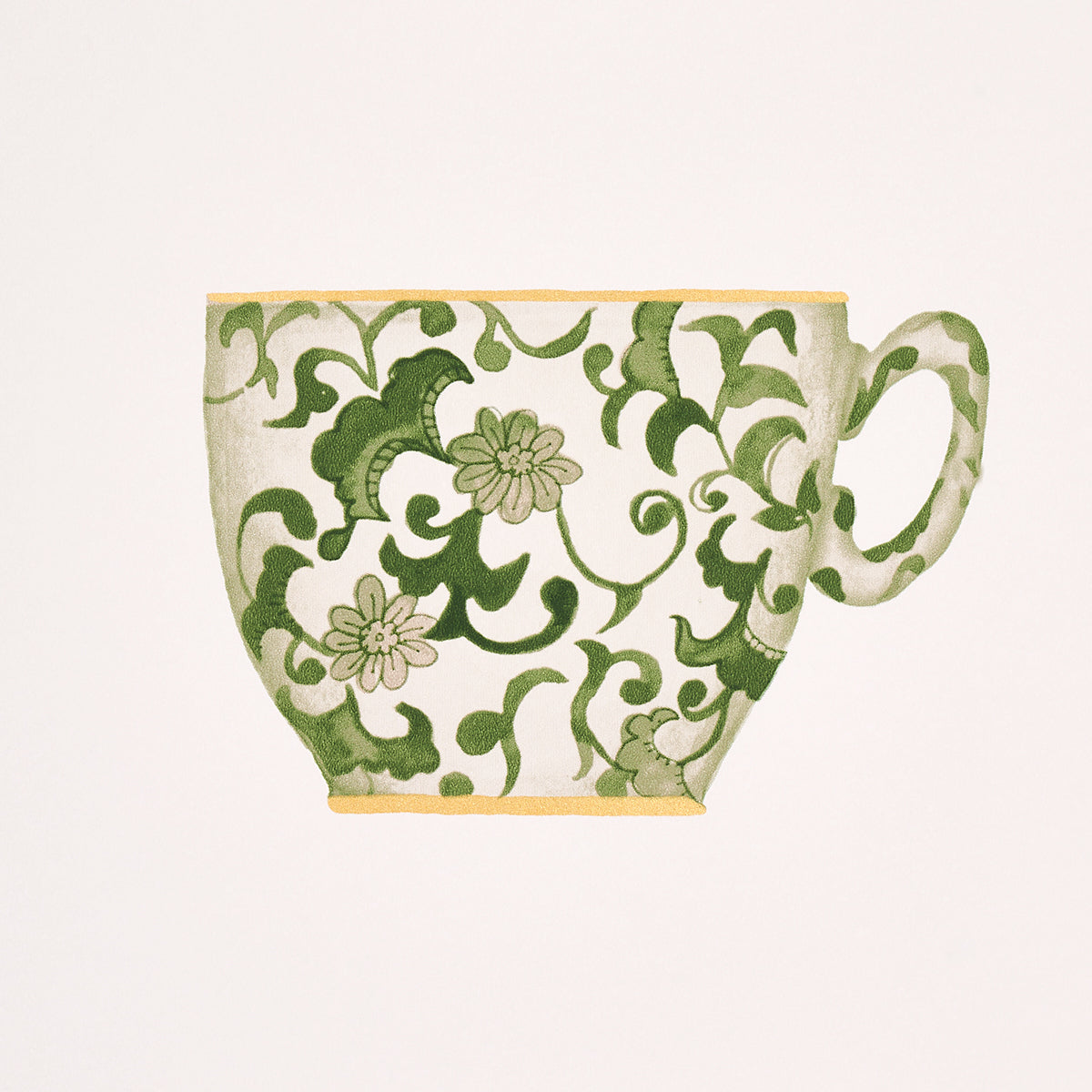 Purchase 5014781 | Onie'S Teacups, Spring Green - Schumacher Wallpaper