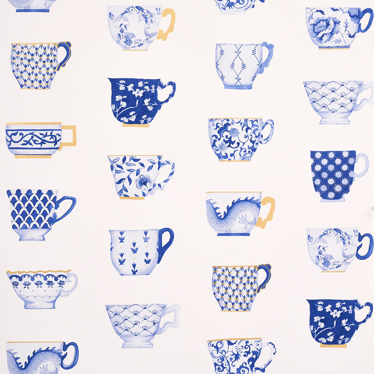 Purchase 5014782 | Onie'S Teacups, Porcelin - Schumacher Wallpaper