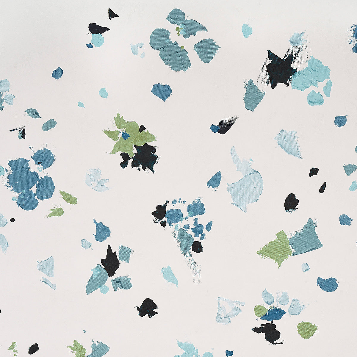Fairfarren, Teal - Schumacher Wallpaper