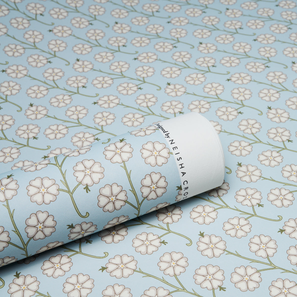 Purchase 5014921 | Gardenia, Egg Blue - Schumacher Wallpaper