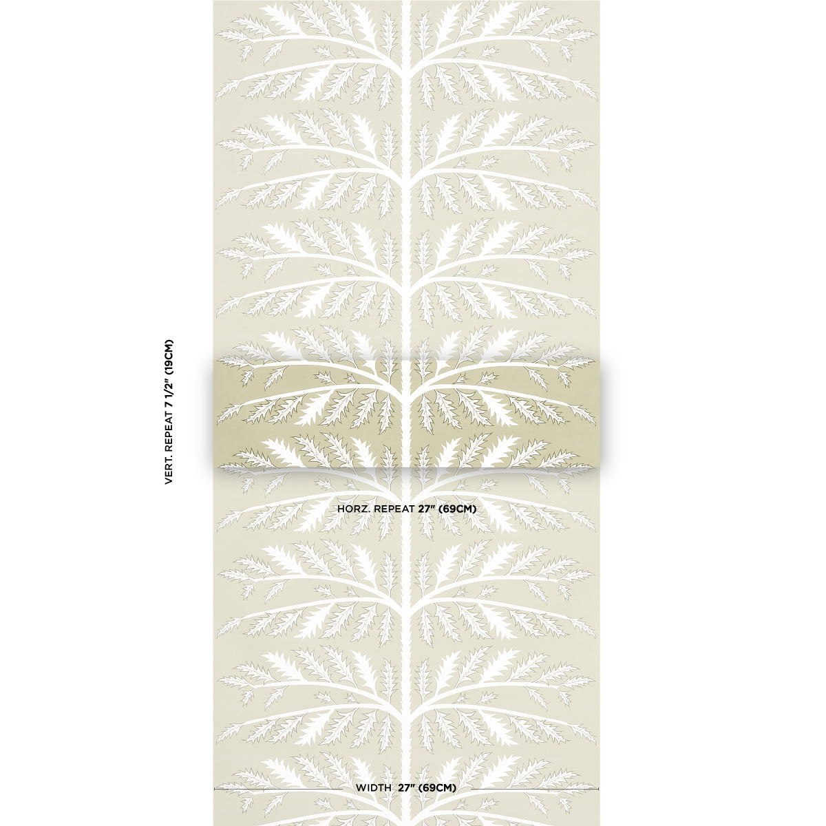 Purchase 5014951 | Thistle, Neutral - Schumacher Wallpaper