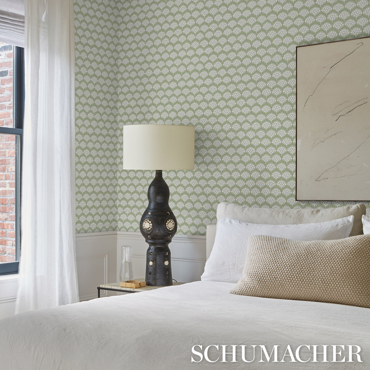 Purchase 5014962 | Pollen, Moss - Schumacher Wallpaper